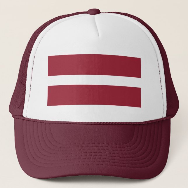 Latvia Flag Trucker Hat (Front)