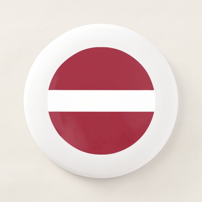Latvia Flag Wham-O Frisbee (Front)
