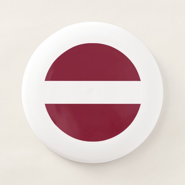 Latvia flag Wham-O frisbee (Front)