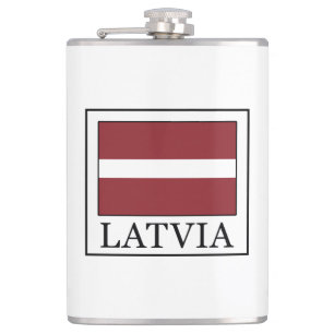 Latvia Flask