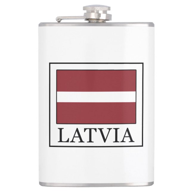 Latvia Flask (Front)