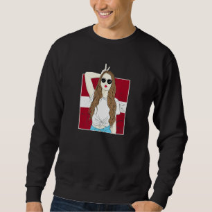 Latvia For Girl Latvian Flag For Women Lettish Sweatshirt