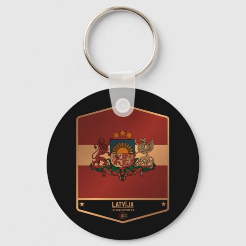 Latvia Keychain