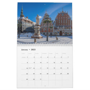 Latvia landscapes calendar