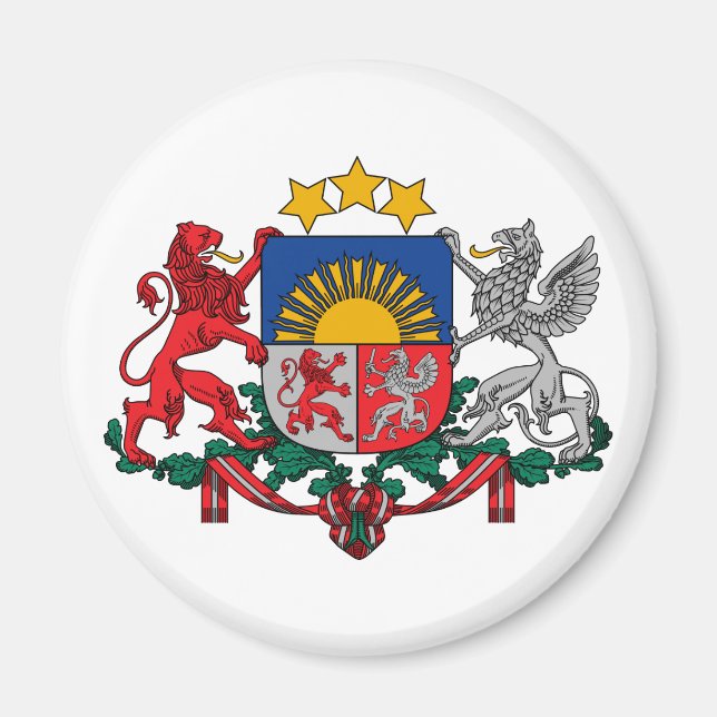 Latvia, Latvia Magnet (Front)