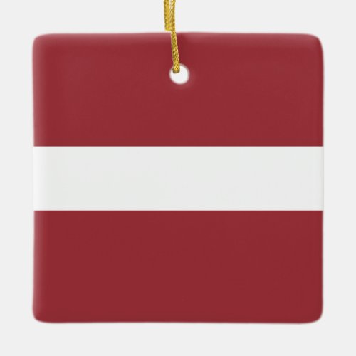 Latvia Latvian Flag  Ceramic Ornament
