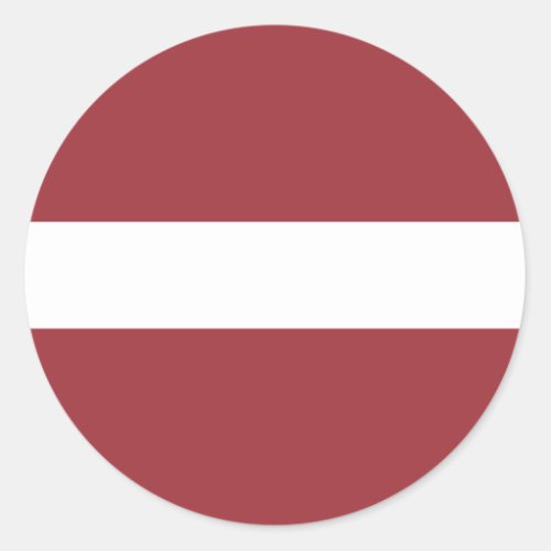 Latvia Latvian Flag Classic Round Sticker