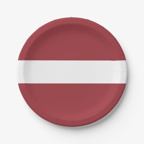 Latvia Latvian Flag Paper Plates