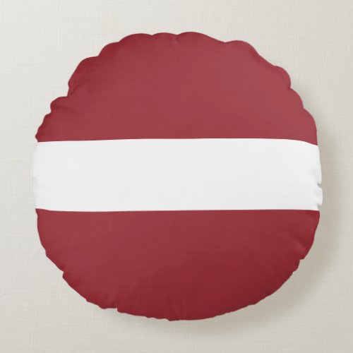 Latvia Latvian Flag Round Pillow