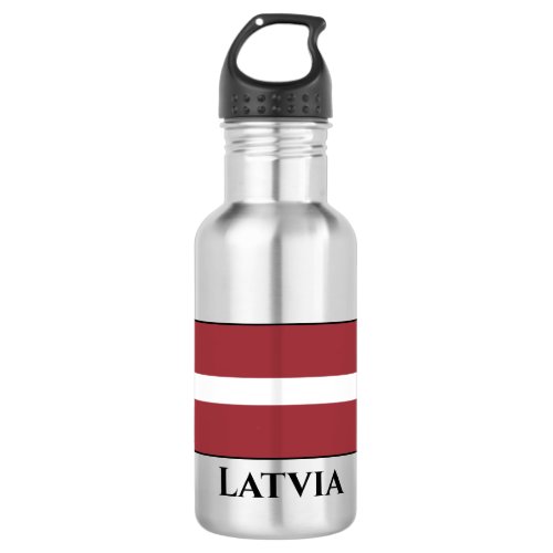 Latvia Latvian Flag Stainless Steel Water Bottle