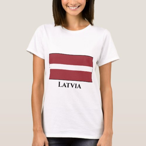 Latvia Latvian Flag T_Shirt