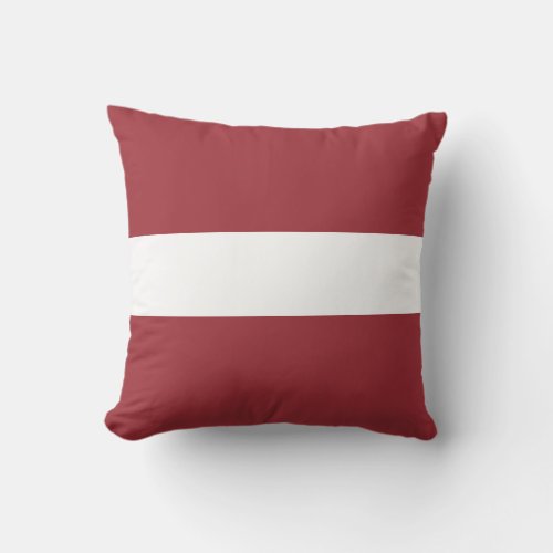 Latvia Latvian Flag Throw Pillow