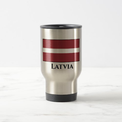 Latvia Latvian Flag Travel Mug