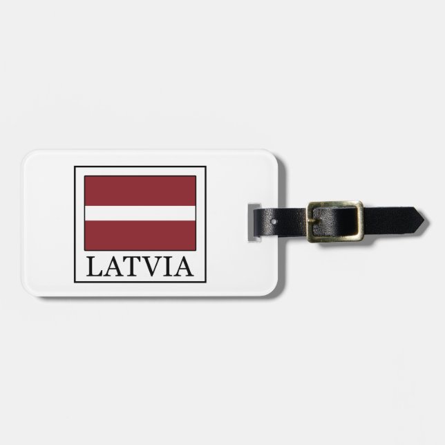 Latvia Luggage Tag (Front Horizontal)