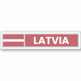 Latvia National Flag Sticker