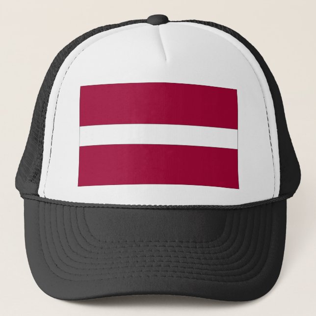 Latvia National Flag Trucker Hat (Front)