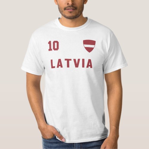 Latvia National Football Team Soccer Retro T_Shirt