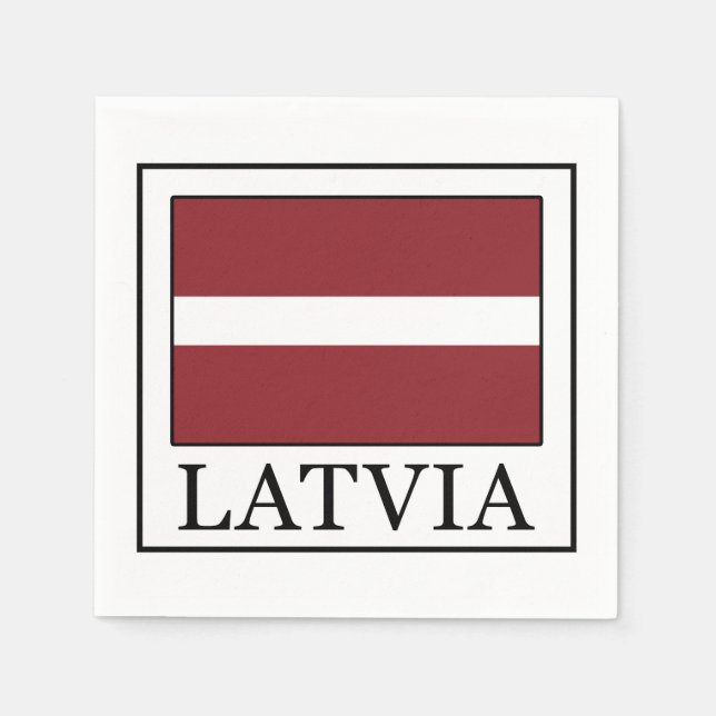 Latvia Paper Napkins (Front)