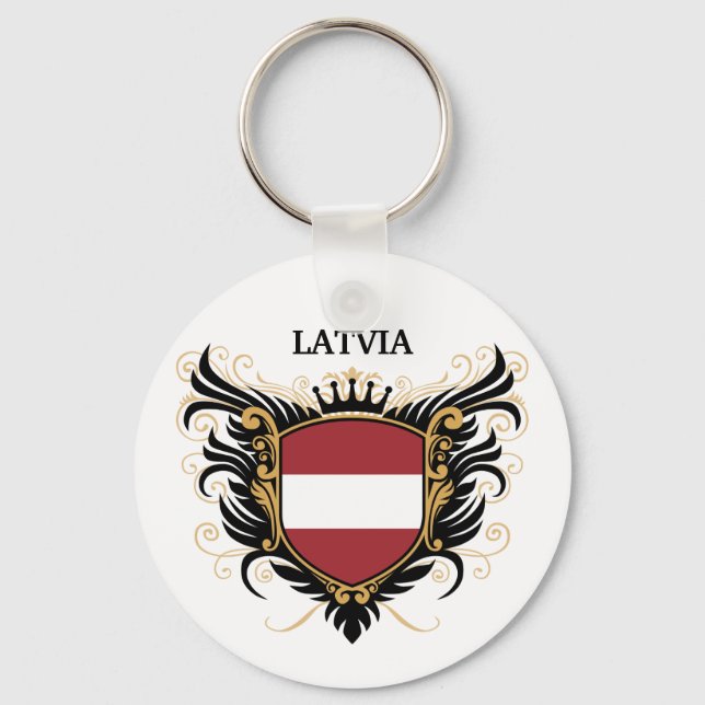 Latvia [personalize] keychain (Front)