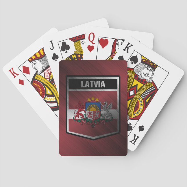Latvia Poker Cards (Back)