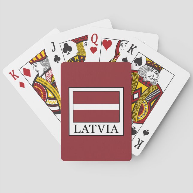 Latvia Poker Cards (Back)