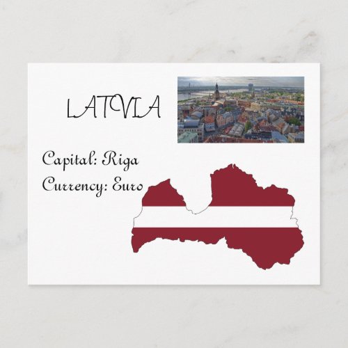 Latvia Postcard