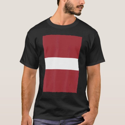Latvia Retro Vintage National Flag T_Shirt