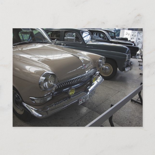 Latvia, Riga, Riga Motor Museum, 1960s Postcard (Front)