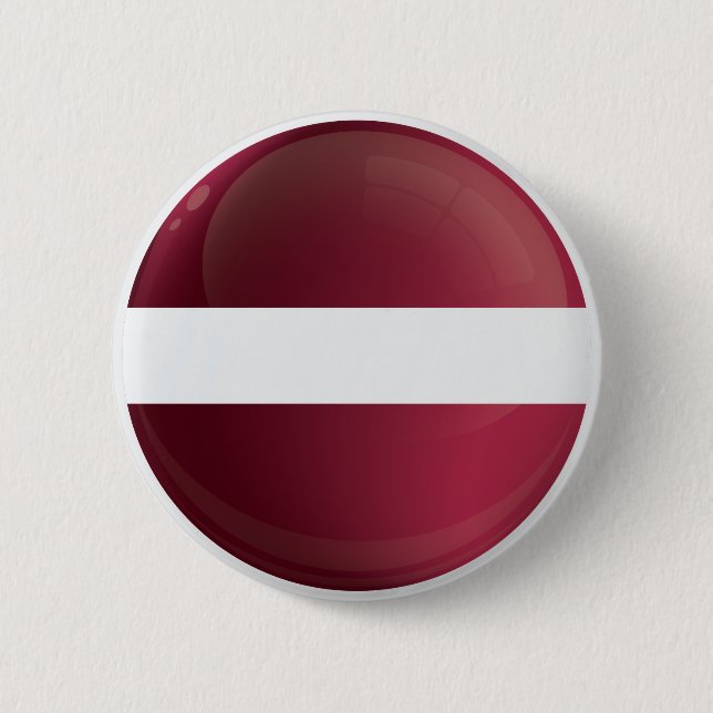 Latvia  Round Icon Flag Button (Front)