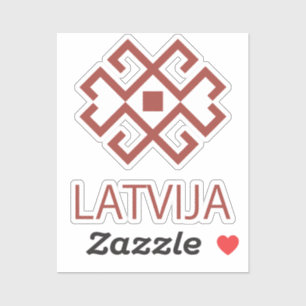 Latvia Sticker