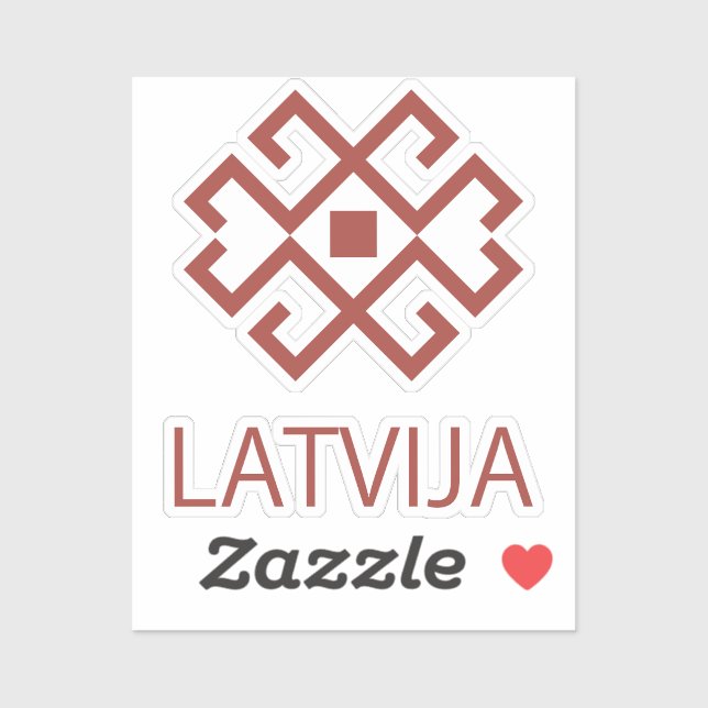 Latvia Sticker (Sheet)