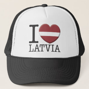 Latvia Trucker Hat