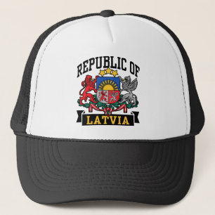 Latvia Trucker Hat
