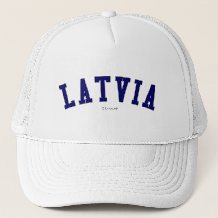 Latvia Trucker Hat