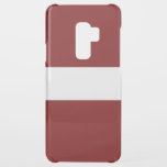 Latvia Uncommon Samsung Galaxy S9 Plus Case<br><div class="desc">Latvia flag Maroon with White Stripe</div>