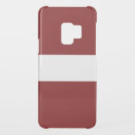 Latvia Uncommon Samsung Galaxy S9 Case<br><div class="desc">Latvia flag Maroon with White Stripe</div>