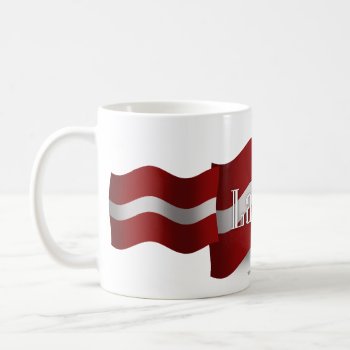Latvia Waving Flag Coffee Mug by representshop at Zazzle