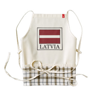 Latvia Zazzle HEART Apron