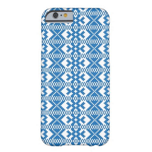 Latvian ancient signs blue and white folk art barely there iPhone 6 case