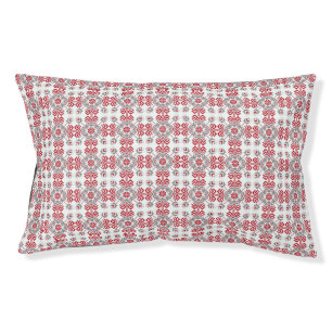 Latvian Auseklis Folk art geometric medallion Pet Bed