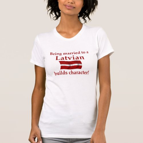 Latvian Builds Character T_Shirt