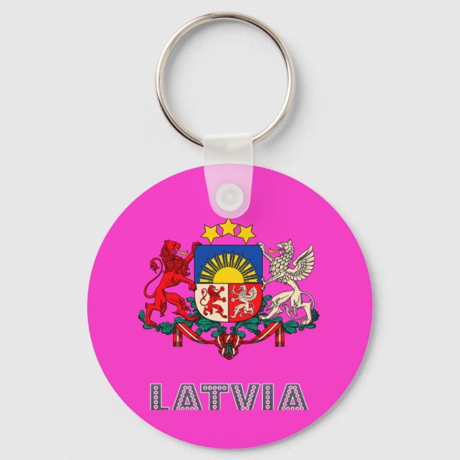 Latvian Emblem Keychain (Front)
