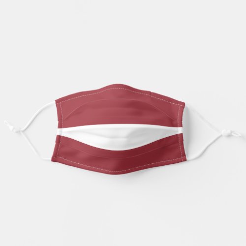 Latvian flag adult cloth face mask