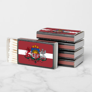 Latvian Flag & Coat of Arms, Flag of Latvia Matchboxes