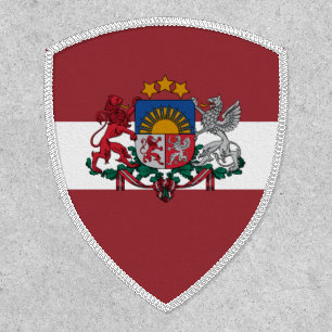 Latvian Flag & Coat of Arms, Flag of Latvia Patch