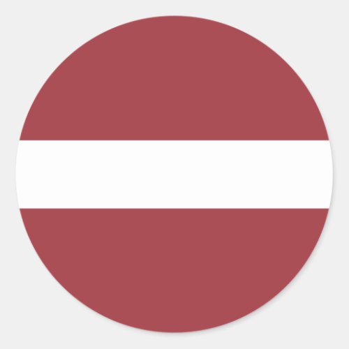 Latvian Flag Flag of Latvia Classic Round Sticker