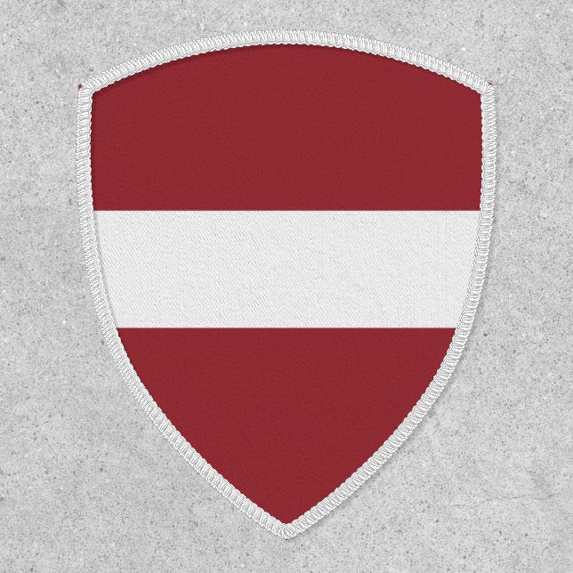 Latvian Flag, Flag of Latvia Patch (Front)