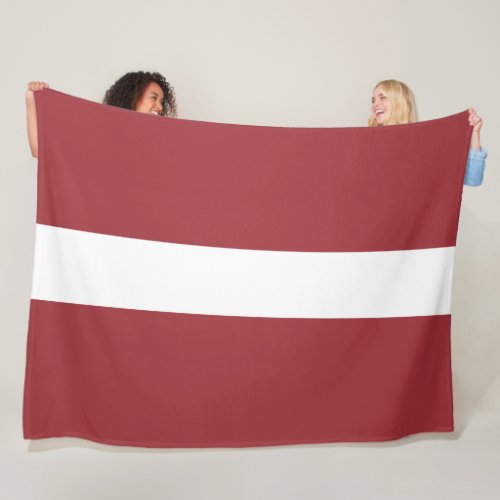 Latvian Flag Latvia Fleece Blanket