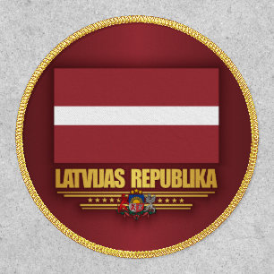 Latvian Flag Patch