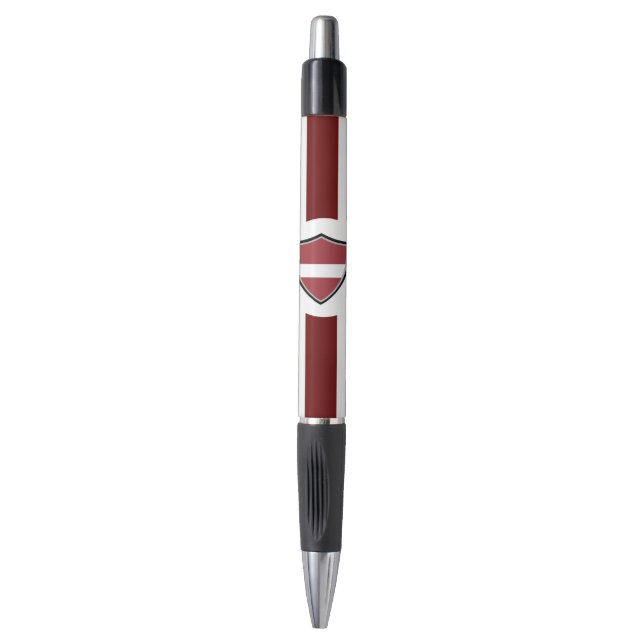 Latvian flag pen (Front Vertical)